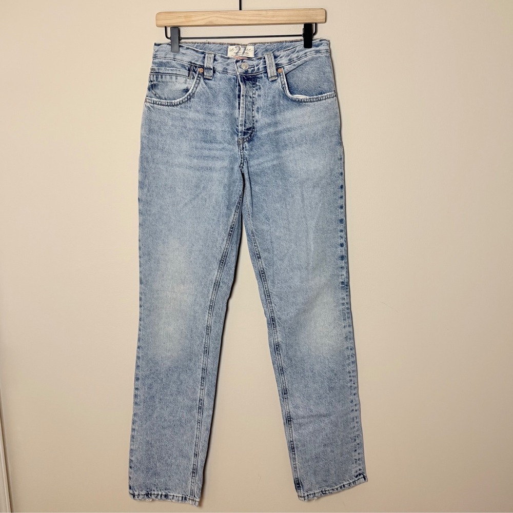 We the Free Free People CRVY Siren Button Fly  Jeans Denim SZ 27